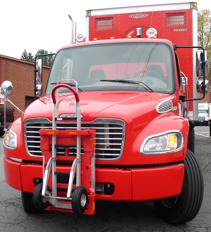 Coca Cola Freightliner M2 Business Class tractor  HTS Ultra-Rack HTS-10TRED  Magliner hand truck