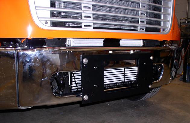 HTS Adapter Plate on M2 Freightliner bumper 